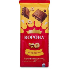 Шоколад Корона молочний з лісовими горіхами 85г mini slide 1