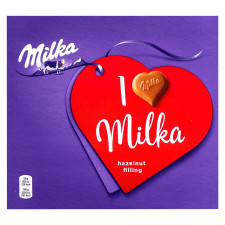 Цукерки Milka з молочного шоколаду з горіховою начинкою 110г mini slide 1