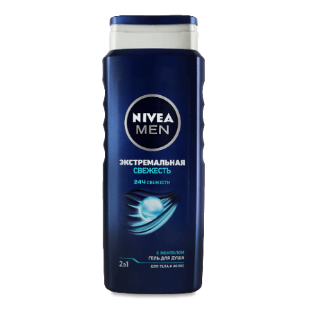 Гель для душу Nivea Men «Екстремальна свіжість» 2 в 1