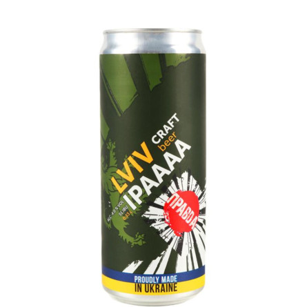 Пиво Львов ИПА / Lviv IPA, Правда, ж/б, 4%, 0.33л slide 1