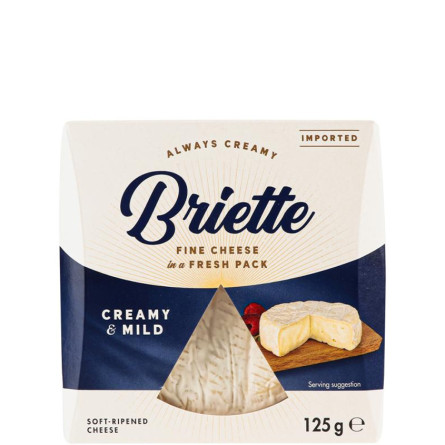 Сыр Бриетте, Креми Майлд / Briette, Creamy &amp; Mild, Kaserei, 60%, 125г