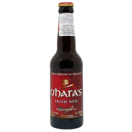 Пиво O'hara's Irish Red 4.3% 0.33л slide 1