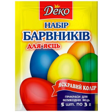 Набор красителей Деко для пасхальных яиц 20г mini slide 1