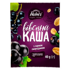 Каша вівсяна Holm's з чорною смородиною 40г mini slide 1