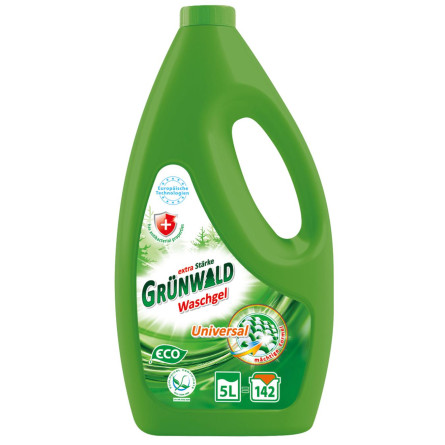 Гель для прання Grunwald для кольорових і білих тканин 5л slide 1