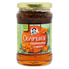 Обліпиха Дідусеві Ягоди перетерта з цукром 360г mini slide 1