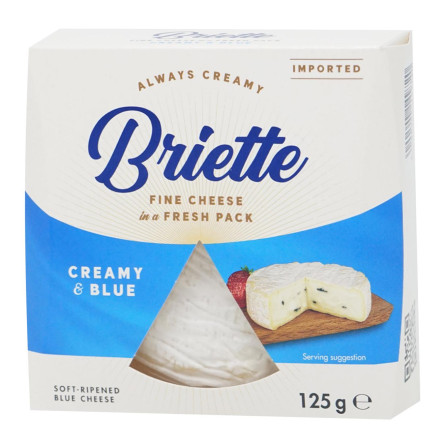 Сир Briette Creamy & Blue 60% 125г