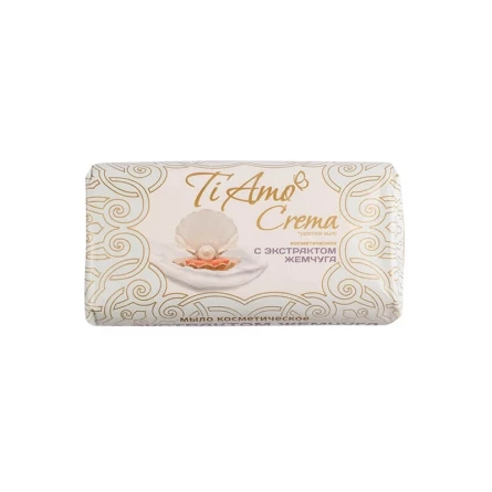 Мило 140 г Ti Amo Crema тверде косметическое с экстрактом жемчуга