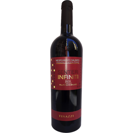 Вино Sentieri Infiniti Negroamaro Salento IGP красное сухое 0.75 л