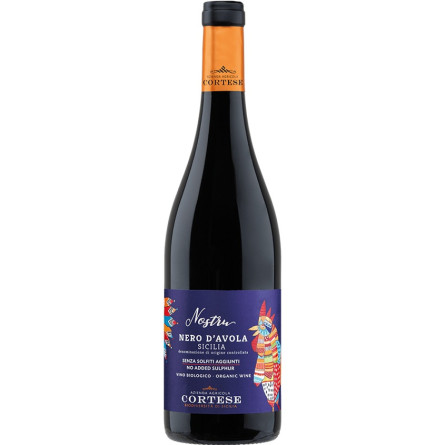 Вино Неро д'Авола / Nero d'Avola, Cortese Nostru, червоне сухе 0.75л