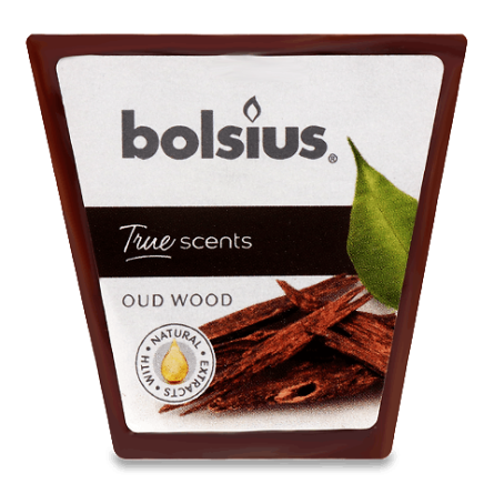 Свічка Bolsius ароматична «Агарове дерево» квадратна 47/47мм