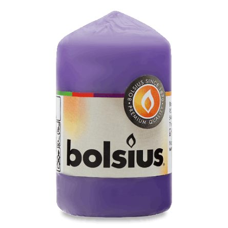 Свічка Bolsius циліндрична ультрафіолетова 80/50 мм slide 1