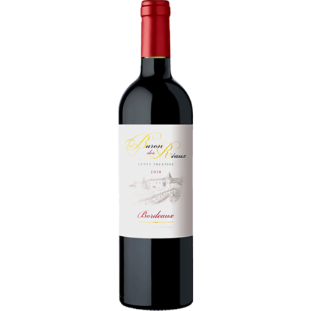 Вино Baron des Reaux Bordeaux червоне сухе 12.5% 0.75л