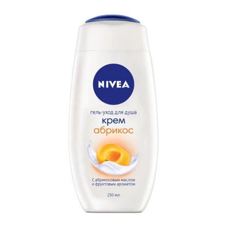 Гель-уход для душа 250 мл Nivea Крем Абрикос с абрикосовой маслом и фруктовым ароматом