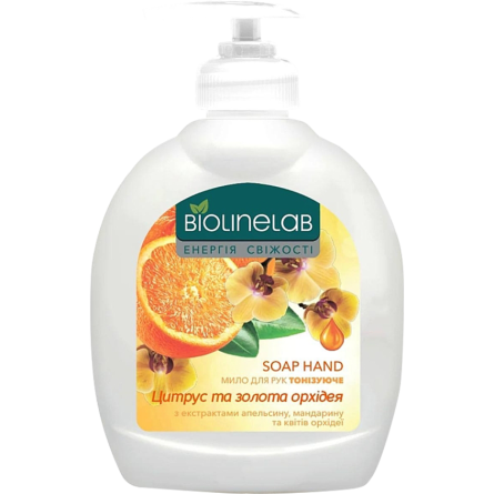Жидкое мыло Biolinelab для рук с экстрактами цитруса и золотой орхидеи 300 мл slide 1