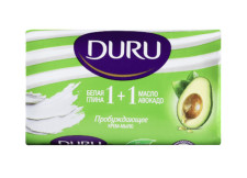 Крем-мыло Duru 1+1 туалетное с белой глиной и маслом авокадо 80 г mini slide 1