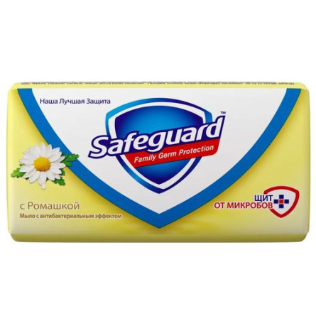 Мыло Safeguard с Ромашкой антибактериальное туалетное 90 г
