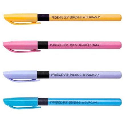Ручка масляна Buromax Provence Grip синя