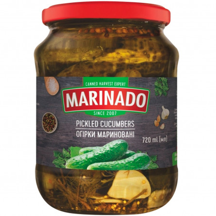 Огурцы Marinado маринованные 720мл slide 1
