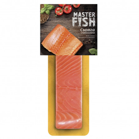 Сьомга Master Fish філе-шматок слабосолена 130г slide 1
