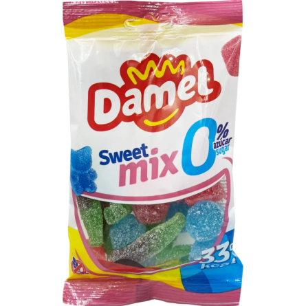 Жуйки Damel Sweet mix солодкий мікс без цукру 90 г slide 1