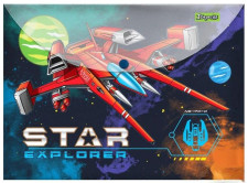Папка-конверт на кнопці А4 Star Explorer mini slide 1