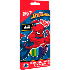 Олівці кольорові YES 12 кольорів Marvel.Spiderman mini slide 1
