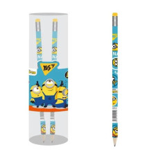 Олівець ч/гр. з ластиком в пластиковій тубі Minions mini slide 1