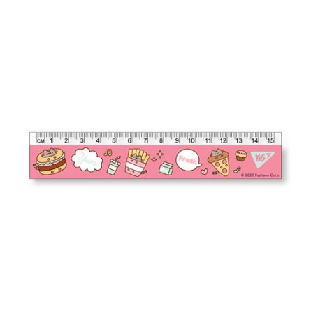 Линейка 15см YES Pusheen