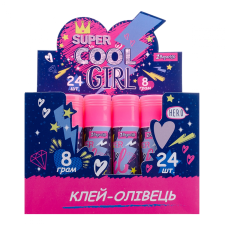 Клей-олівець 8г, PVA, Cool girl 1Вересня mini slide 1
