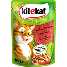 Корм для котів Kitekat вологий з яловичиною 100 г mini slide 1