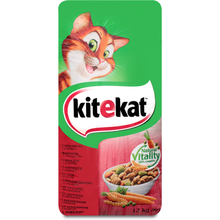 Сухий корм для котів Kitekat Яловичина з овочами 12 кг slide 1