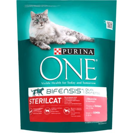 Корм для стерилізованих котів Purina One Steril Cat сухий з лососем і пшеницею 800 г