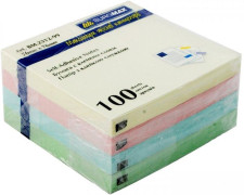 Блок для нотаток 76х76 мм в асортименті 100 аркушів mini slide 1