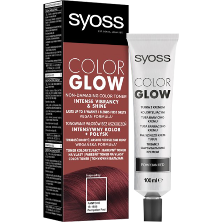 Тонувальний бальзам SYOSS Color Glow для волосся без аміаку Палкий Червоний 100 мл slide 1