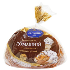 Хлеб Агробизнес Домашний половинка нарезка 650г Украина mini slide 1