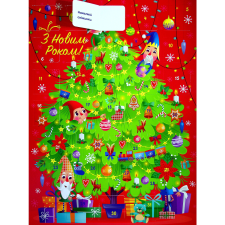Адвент-календарь Праздничная елка с наклейками mini slide 1