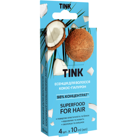 Концентрированная эссенция Tink Кокос-гиалурон для волос 10 мл