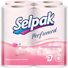 Папір туалетний Selpak Perfumed Powder Scented 3-х шарова 8 шт mini slide 1