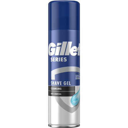 Гель для бритья Gillette Series Cleansing очищающий с древесным углем 200 мл