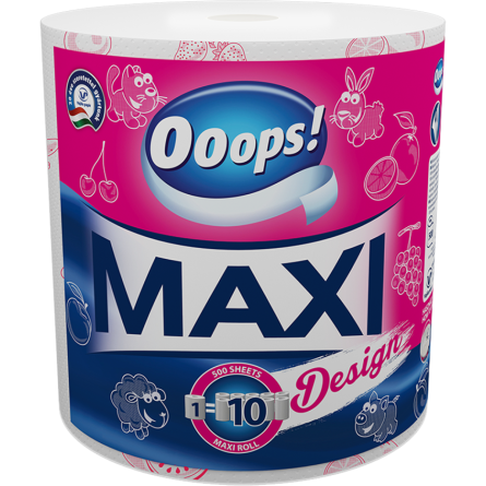 Полотенце бумажное Ooops! Maxi Design 2-х слойное 1 шт.