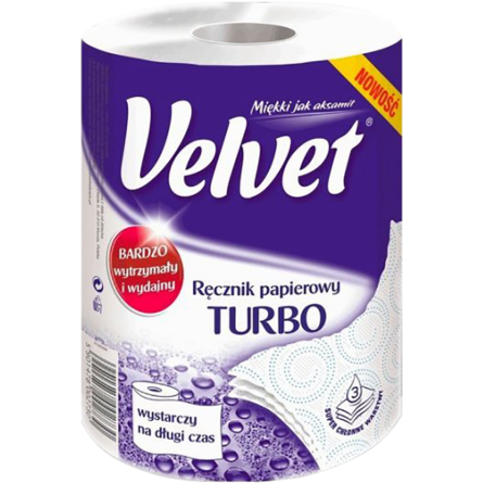 Полотенце кухонное Velvet Turbo 3-слойное 1 рулон