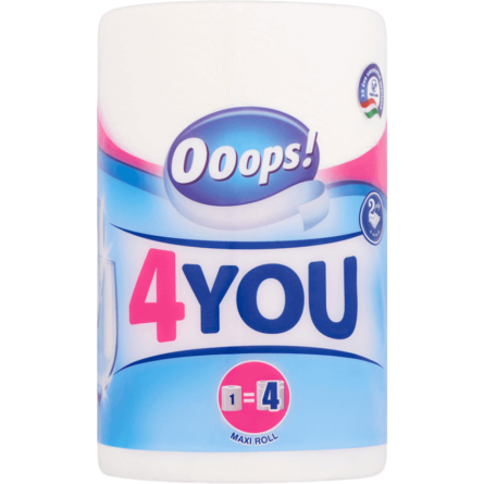 Рушник паперовий Ooops! 4You 2-х шаровий 1 шт