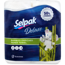 Рушники паперові 3 шари Deluxe Selpak 2шт mini slide 1