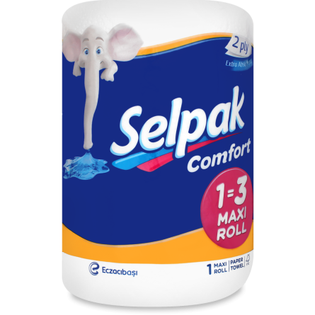 Полотенце кухонное белое Selpak Comfort 1 = 3