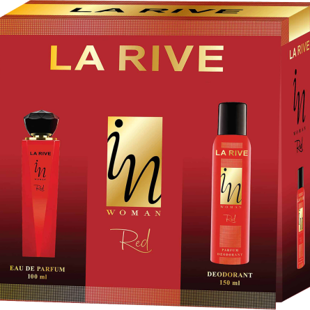 Женский подарочный парфюмерный набор La Rive In Woman Red парфюмированная вода 100 мл + дезодорант 150 мл slide 1
