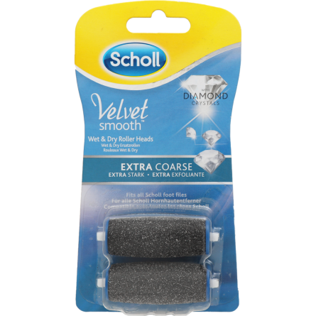 Насадки роликовые сменные к электрической роликовой пилки Diamond Crystals Velvet Smooth Scholl 2 шт