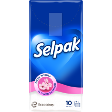 Хусточки Selpak Spring Flowers паперові чотирьохшарові 10 шт mini slide 1