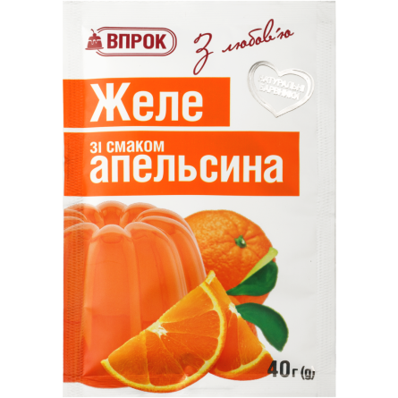 Желе Впрок зі смаком Апельсина 40 г slide 1