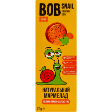Мармелад Bob Snail Яблучно-манго-гарбузовий з Чіа 27 г mini slide 1
